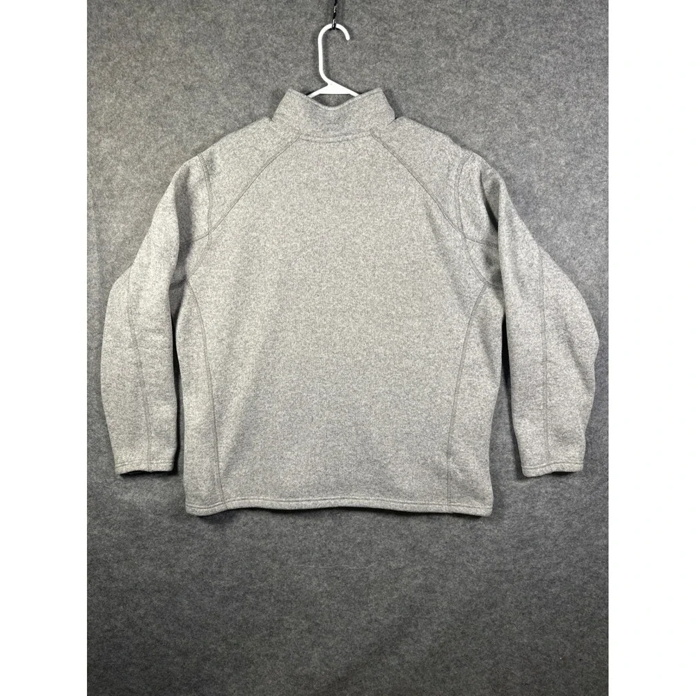 Eddie Bauer‎ Mens 2XL Gray Speckled Fleece 1/4 Zip Pullover Sweater - Picture 6 of 6